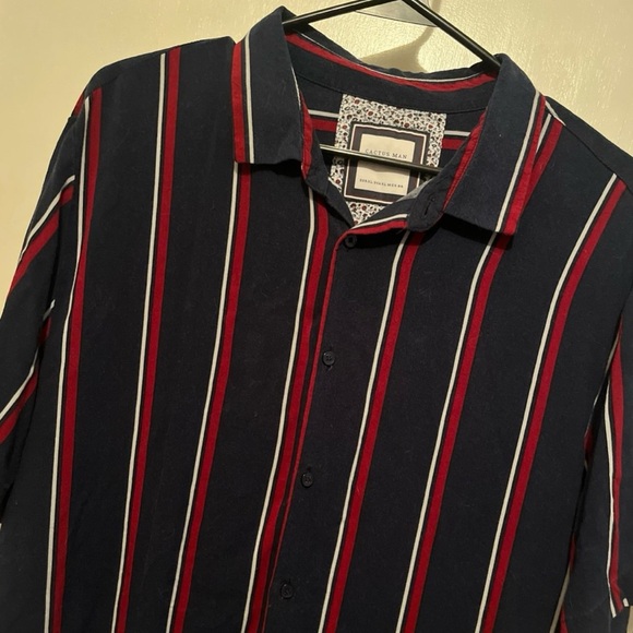 Cactus Man Ricky Singh XL Short Sleeve Button Up Viscose Shirt - Picture 3 of 6